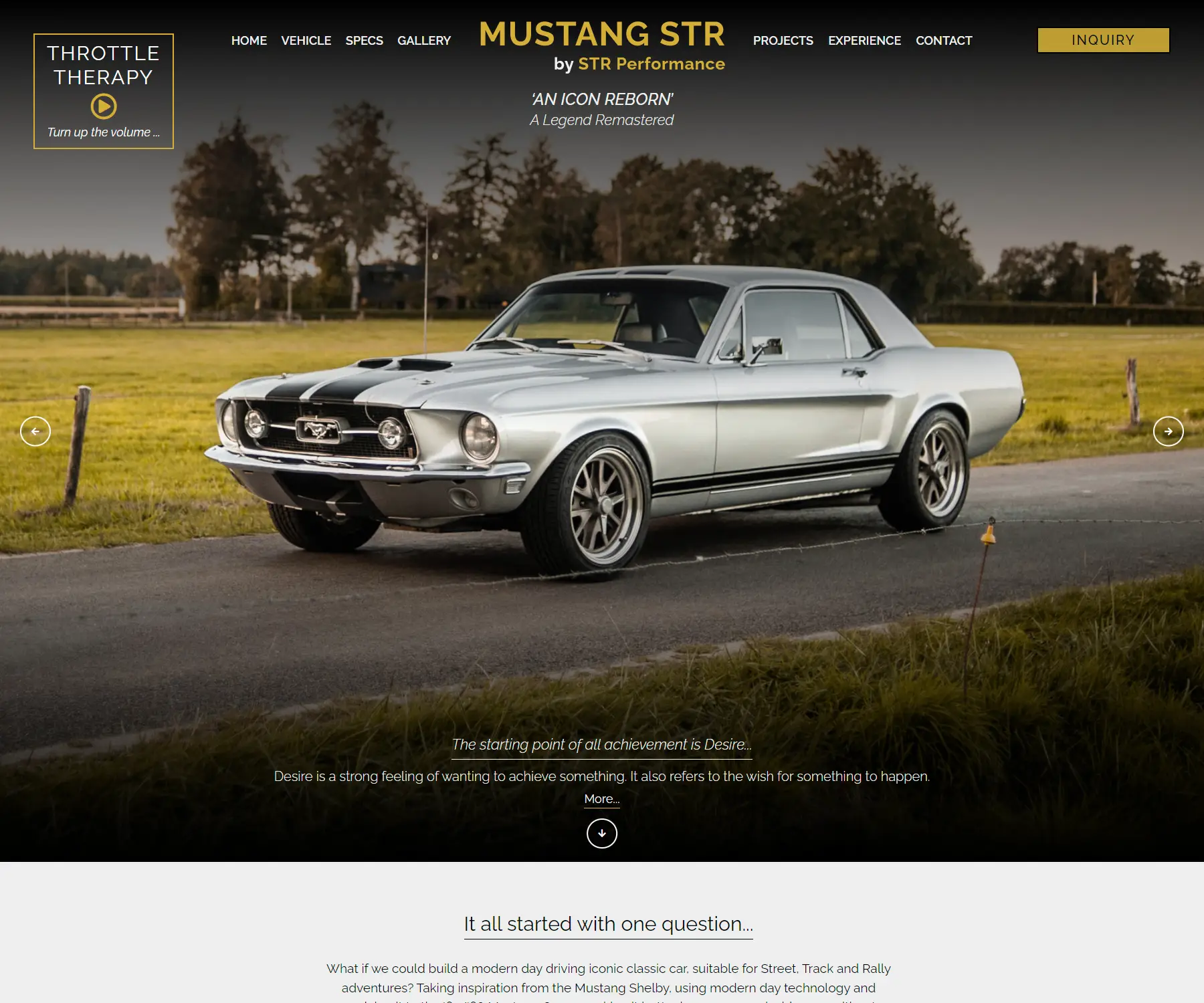 Indexpagina Mustang STR